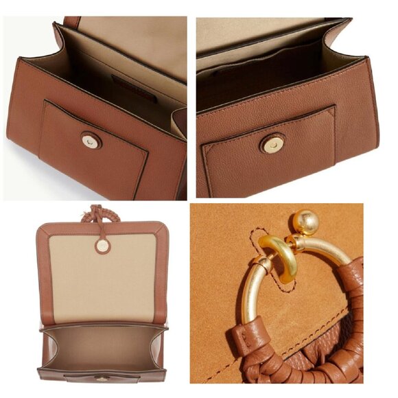 NWT ✅ See by Chloe JOAN Leather & Suede Bag CARAMEL ✨ NWT - Picture 16 of 17